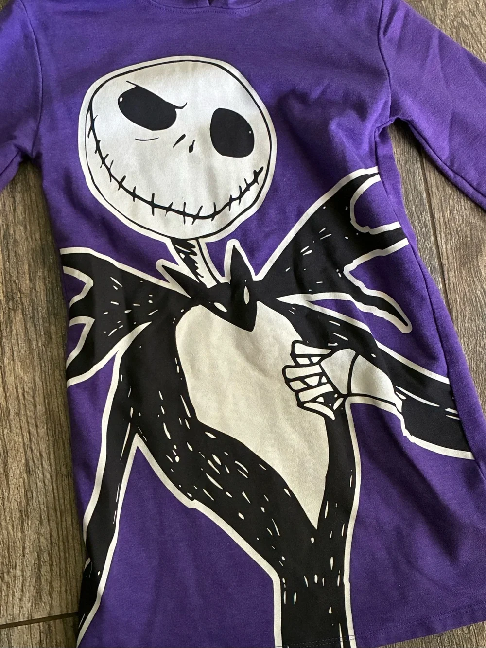Disney The Nightmare Before Christmas Jack Skellington Hoodie Dress Girls Size S